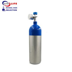 Quality 2L First Aid Equipment Supplies Medical Aluminum Cylinder Oxygen Tank Bottle Container for sale