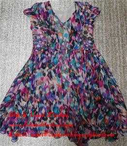 Quality Hebei Factory Stock Second Hand Ladies Dresses Used Printed Pure Silk Skirt for sale