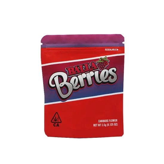 Gravure Printing PP Zipper Packaging Bag MOPP Matt Smell Proof