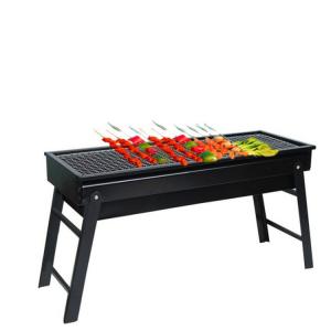 Quality Folding Portable Drawer Type Charcoal BBQ Grill Supplies 65*25*10cm For Outdoor for sale