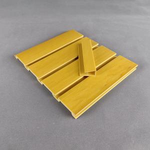 China Plastic Composite False Slatwall Display Shelf For Display Wall on sale
