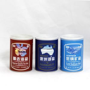 Quality Mini Lovely Paper Composite Cans with Aluminium Easy Open Lid for Sea Salt Lake Salt Tea Sodium Salt Packaging for sale