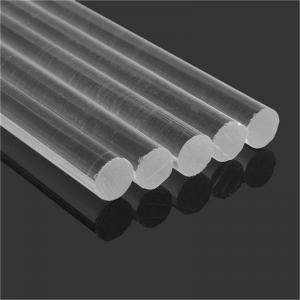 Quality Edge Polishing Solid Clear Acrylic Rod Cast Acrylic Rods Scratch Resistant for sale