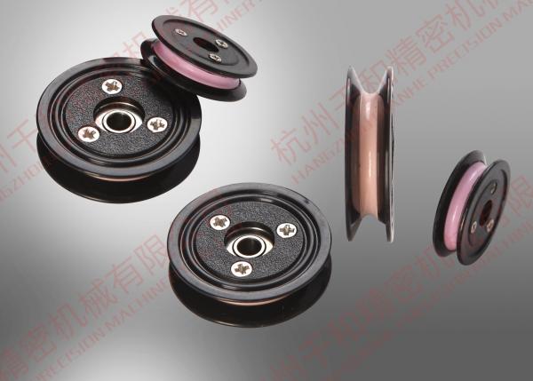 Buy Plastic Flanged Ceramic Wire Guide Pulley cable pulley wheels with bearings at wholesale prices