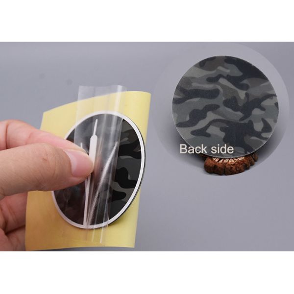 2D / 3D Raised Logo 1.0mm Custom Silicone Heat Transfer Labels For Garments