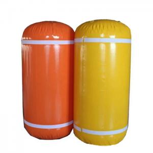 Quality Pillow Size Air Valves Boat Lift Flotation Bags , Cylindrical Underwater Lifting Bags for sale