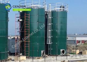 China Dark Green Bolted Steel Tanks For Pharmacy Wastewater Treatment Project on sale