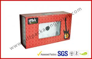 China 600gsm Rigid Board MP3 / 4 Electronics Packaging with PVC Window , Magnetic Packaging Box on sale