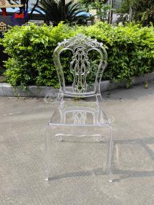 China Foldable Hotels Banquet Resin Chiavari Chair Transparent Plastic Princess Chair on sale