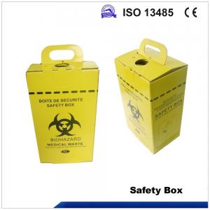 Quality 5L Safety box, Disposable Medical Cardboard Safety Box, Safety Box For Syringe,Needles and sharps, 5 Liters for sale