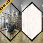 switchable PDLC privacy film, eb glass