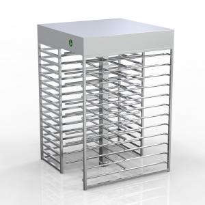 Quality IP54 Full Length Turnstile , RS232 Interface Dual Lane Turnstile Entry Systems for sale