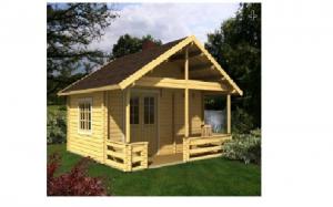 Quality Canadian Spruce Outdoor Wooden House , Wooden Chalet House For Accommodation for sale