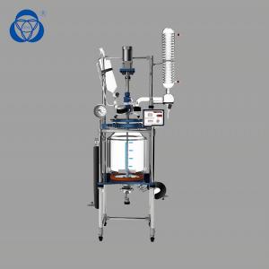 Quality Accurate Double Jacketed Glass Reactor , Lab Glass Reactor Customized for sale