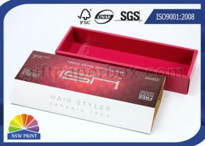 Quality High End Corrugated Carton Box for Hair Straighten Product , Hair Extension Packaging Box for sale