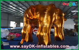 Quality Outside Promotion Oxford Cloth Inflatable Model Gold Bull for Advertising for sale