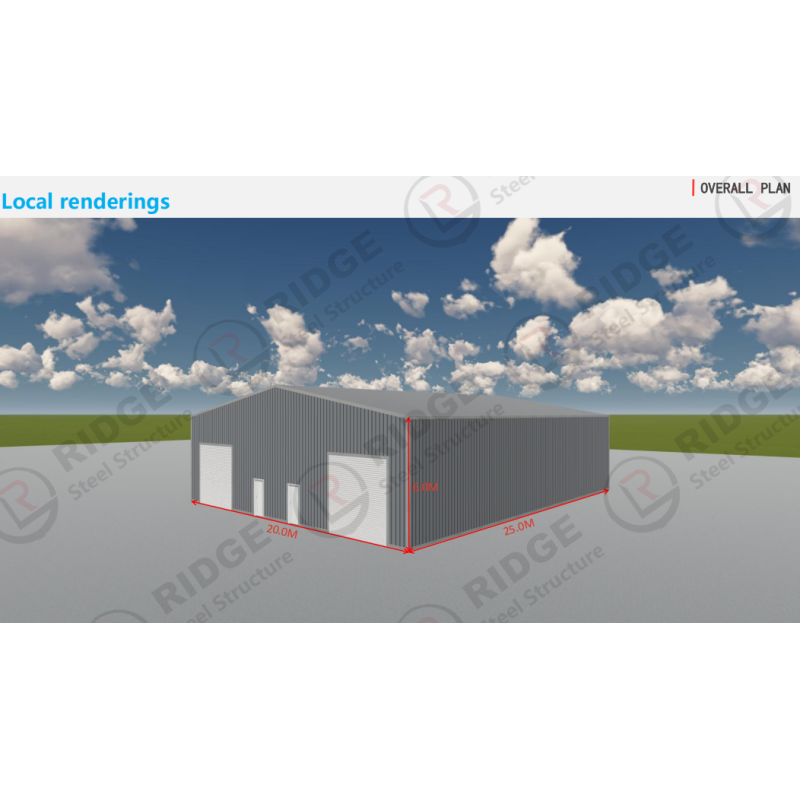 Prefab Metal Steel Structures Storage Warehouse Construction