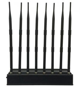 China High Power Lojack/ WiFi/ VHF/ UHF Mobile Phone Jammer 8 bands up to 60 meters on sale