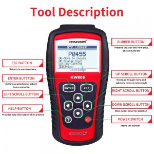 Quality Vehicle tools escaner automotrizr KW808 Automotive MS509 OBD2 Diagnostic Tool for sale