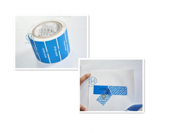Buy Waterproof Tamper Evident Security Labels / Anti - Counterfeiting Sticker at wholesale prices