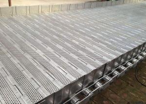 China Flat Surface Plate Conveyor Belt High Load With Roller Chain ISO9001 on sale