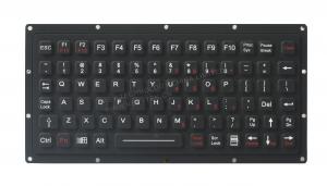 Quality Black Rubber Material Military Panel Mount Keyboard With Oem And Fn Keys for sale