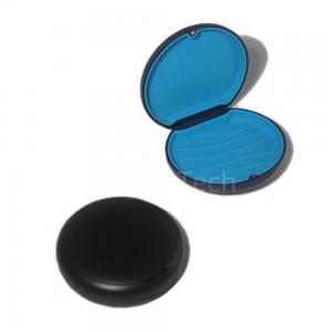 Quality Customized Logo Aligner Case With Mirror , Black Personalized Retainer Cases for sale