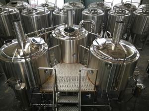 15 BBL Microbrewery Brewing Equipment Direct Fired / Steam Three Vessels