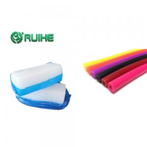 Quality Translucent Solid Silicone Rubber HTV Silicone Extrusion Seal Strip for sale
