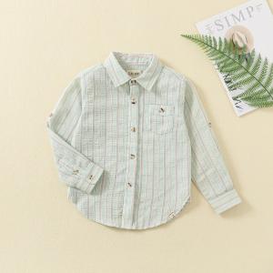 Quality gentleman jack clothing dress shirt fine cotton school full sleeves toddler kids simple shirts for boy for sale