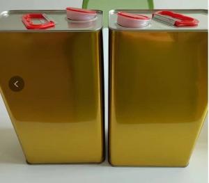 Quality 20L Cooking Oil Tin Can 4 Color Printing Custom Color for sale