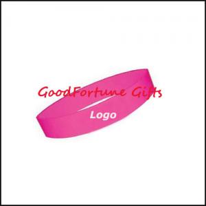 China Promotional printed logo Customed Silicon Wristband on sale