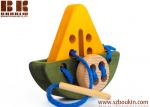 Hot sale eco-friendly unique handmade wooden toy boat for educational
