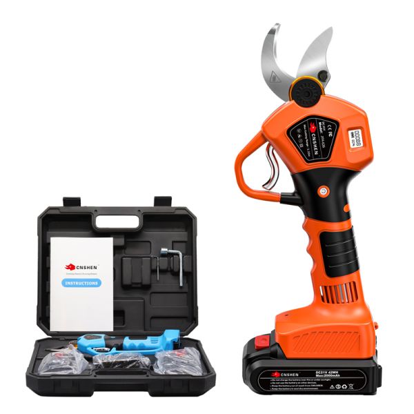 Wireless Electric Cordless Pruning Shears 40mm With 2 Rechargeable Batteries 21V