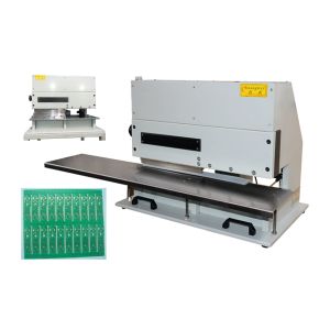 Quality V-cut PCB Separator Motorized Pneumatic with Safety Protecting Hand for sale