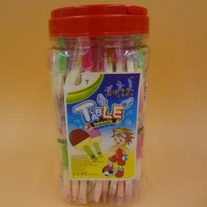 Quality Table Tennis Shape compressed candy milk chocolate strawberry flavor in on bottle for sale
