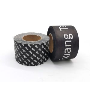 China Customizable Logo Black Single Sided Hot Melt Self Adhesive Kraft Paper Tape on sale