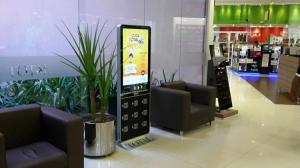 Quality Public Cell Phone Charging Station With Advertising Display Touch Screen for sale