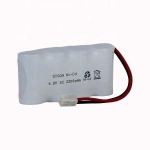 China 500 Cycle Life NiCd 4.8V SC 2200mAh Rechargeable Battery Pack For Emergency Lighting on sale