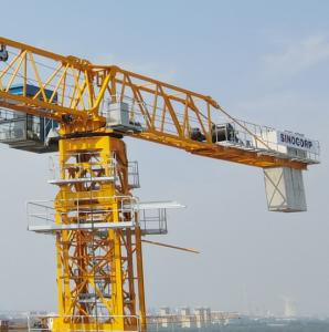 Quality Heavy Lift Tower Crane 6 Ton 5 Ton Flat Top Crane QTP6010-6 for sale