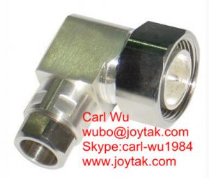 DIN 7/16 male connector right angle clamp type for 1/2cable competitive price VSWR 1.15 all brass made Impedance 50 Ω