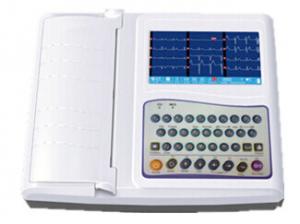 China 12 Channel Digital ECG Monitor  7 Inch Color LCD on sale