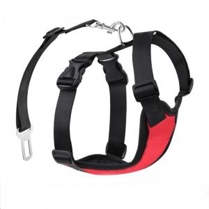 Quality Polyester Pet Car Seat Harness Strap Vehicle Seat Belt For Small Medium Sized Dog Cat for sale