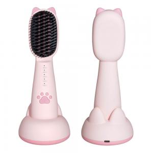 China MCH USB Wireless Electric Hair Brush Mini Travel Oval Hairbrush For Wet Dry Styles For Girls Kids on sale