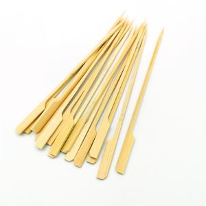 Quality BBQ Cooking 3mm Thickness 21cm Wooden Bamboo Craft Paddle Stick for sale