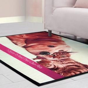 Quality 1.8MM Promotion Gifts Polyester Custom Logo Mats 400x600MM for sale