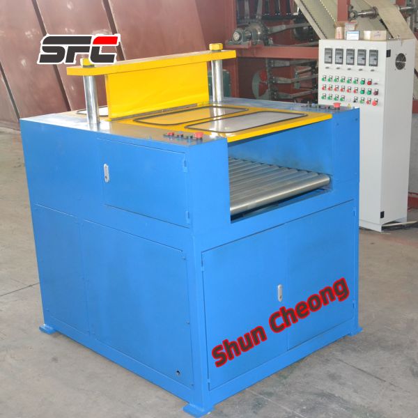 Single Knife Hydraulic Press Rubber Bale Cutter / Rubber Cutting Machine
