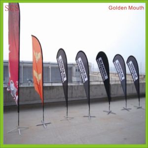 China 3.4m single side teardrop flag with 110g polyester on sale