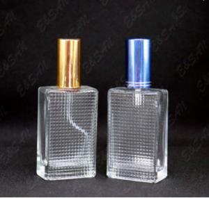 China Wholesale clear glass Bottle With Aluminium Cap Glass Refill Empty Perfume Atomizer Spray bottle hot sell on sale