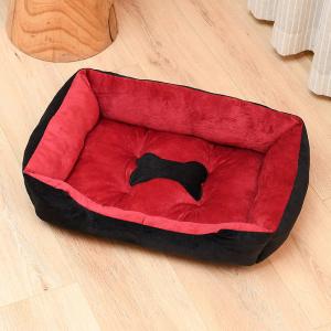 China Wear Resistant PP Cotton Filled Pet Calming Beds Luxury Orthopedic Dog Beds on sale